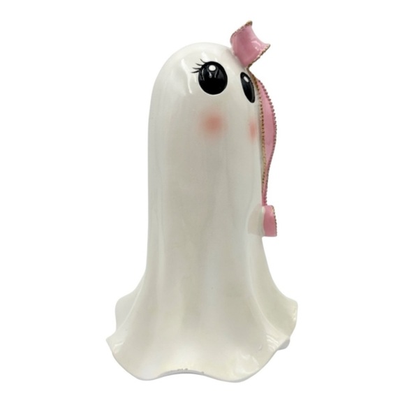 lol Pink Bow Halloween Ghost Girl Summerween Resin Figure NWT Coquette NWT - Picture 3 of 12